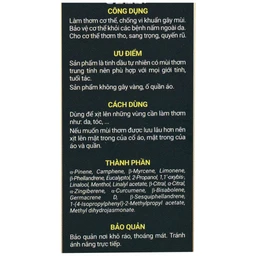 Tinh dầu Le Gamme Thảo Nguyên 50ml làm thơm cơ thể, chống vi khuẩn gây mùi