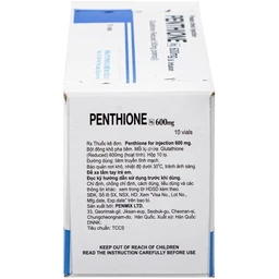Bột pha tiêm Penthione 600mg Penmix Hỗ trợ Điều trị ngộ độc thủy ngân (10 lọ) 4