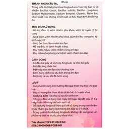 Gel phụ khoa Kingluub (5 tuýp x 3ml) hỗ trợ điều trị, giảm viêm nhiễm, bôi trơn, làm mềm vùng âm đạo 