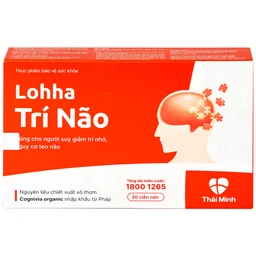 Viên uống hỗ trợ suy giảm trí tuệ Lohha Trí Não (3 vỉ x 10 viên)