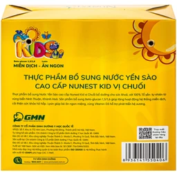 Nước Yến Sào Cao Cấp Cho Trẻ Em Nunest Kid Vị Chuối (6 hũ x 70ml)