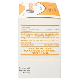 Siro A.T Ascorbic An Thiên Bổ sung vitamin C, Phòng và Điều trị bệnh scorbut (30 ống x 5ml)