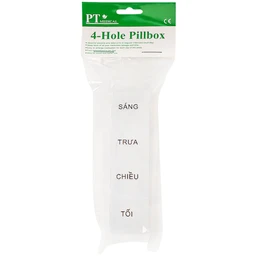 Hộp phân liều ngày 4 ngăn dài, nhỏ gọn, tiện dụng