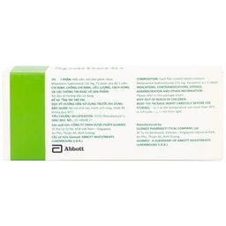 Thuốc Spamerin 135mg Abbott điều trị hội chứng ruột kích thích, đau bụng và đau quặn bụng, tiêu chảy (30 viên)