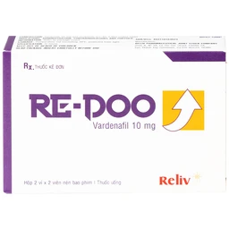 Thuốc Re-Doo 10mg Reliv điều trị rối loạn chức năng cương dương (2 vỉ x 2 viên)