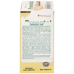 Viên uống bổ sung vitamin và khoáng chất cho phụ nữ mang thai và sau sinh Prenatal One Vitamins For Life (60 viên)