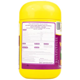 Viên nhai hỗ trợ bổ sung vitamin Kids Smart Vita Gummies Multi-vitamin Vegies Nature's Way (60 viên)