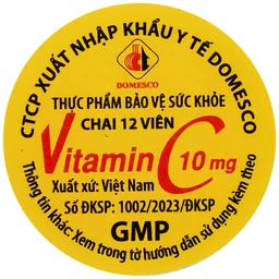 Kẹo con vịt hỗ trợ tăng cường đề kháng Vitamin C 10mg Domesco (12 viên)