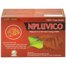 Thuốc Npluvico Nature điều trị suy tuần hoàn não (6 vỉ x 10 viên)