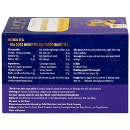 Trà Thảo Mộc Good Night Datino Premium Tea (20 túi lọc x 2g)