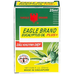 Dầu gió khuynh diệp Eagle Brand 25ml Eucalyptus Oil Plus+ chống muỗi 8 tiếng, dùng được cho trẻ sơ sinh