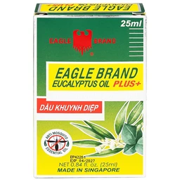 Dầu gió khuynh diệp Eagle Brand 25ml Eucalyptus Oil Plus+ chống muỗi 8 tiếng, dùng được cho trẻ sơ sinh