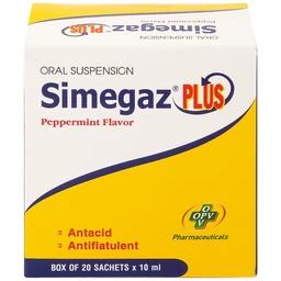 Hỗn dịch uống Simegaz Plus OPV vị bạc hà, điều trị viêm loét dạ dày , tăng acid dạ dày (20 gói x 10ml)