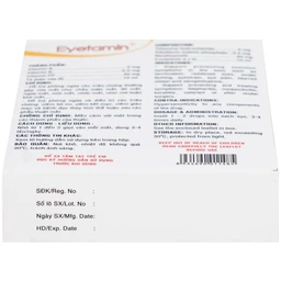 Dung dịch nhỏ mắt Eyetamin 10ml Bidiphar hỗ trợ phòng ngừa các triệu chứng chảy nước mắt, đỏ mắt 