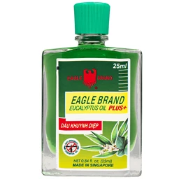 Dầu gió khuynh diệp Eagle Brand 25ml Eucalyptus Oil Plus+ chống muỗi 8 tiếng, dùng được cho trẻ sơ sinh