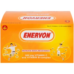 Thuốc Enervon United điều trị thiếu Vitamin C và B (10 vỉ x 10 viên)