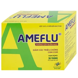 Thuốc Ameflu Không Gây Buồn Ngủ OPV điều trị các triệu chứng cảm lạnh và cảm cúm (10 vỉ x 10 viên)