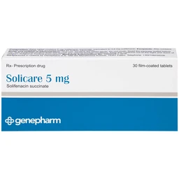 Thuốc Solicare 5mg Genepharm điều trị tiểu không kiểm soát do bàng quang kích thích (3 vỉ x 10 viên)
