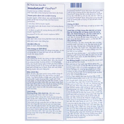 Bút tiêm Insulatard FlexPen 100IU/ml Novo Nordisk điều trị bệnh đái tháo đường (5 cây)