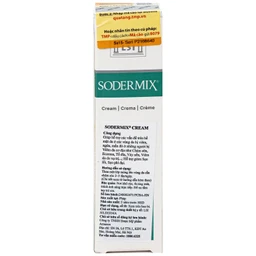 Kem bôi viêm da cơ địa Sodermix cream 15g giảm ngứa, bong tróc, vảy nến, tổ đỉa, viêm da do xạ trị