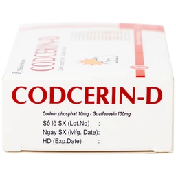 Thuốc CODCERIN-D Trường Thọ điều trị triệu chứng ho khan, ho có đờm, ho do dị ứng (2 vỉ x 10 viên)