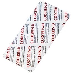 Thuốc CODCERIN-D Trường Thọ điều trị triệu chứng ho khan, ho có đờm, ho do dị ứng (2 vỉ x 10 viên)