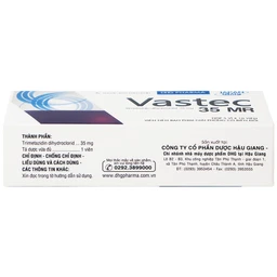 Thuốc Vastec 35 MR DHG điều trị đau thắt ngực ổn định (5 vỉ x 10 viên)