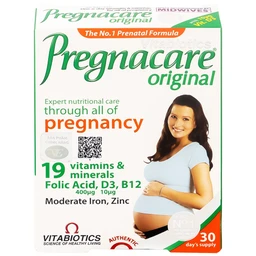 Viên bổ sung vitamin khoáng chất cho phụ nữ mang thai và cho con bú Vitabiotics Pregnacare Original (2 vỉ x 15 viên)