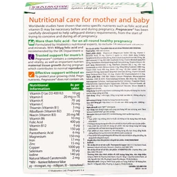 Viên bổ sung vitamin khoáng chất cho phụ nữ mang thai và cho con bú Vitabiotics Pregnacare Original (2 vỉ x 15 viên)