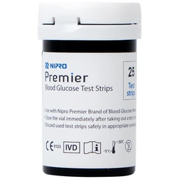 Que thử đường huyết Nipro Premier (hộp 25 que)