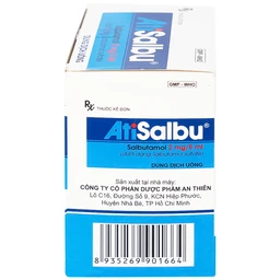 Dung dịch uống Atisalbu 5ml An Thiên điều trị co thắt phế quản do hen, viêm phế quản mãn tính (30 gói)