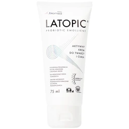 Kem bôi dưỡng ẩm, dịu da Latopic Probiotic Emollient Active Face And Body cream 75ml