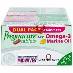 Viên uống bổ sung Vitamin Omega-3 và khoáng chất Vitabiotics Pregnacare Plus (56 viên)
