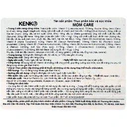 Viên uống bổ sung vitamin và khoáng chất cho phụ nữ mang thai và sau sinh Mom Care Kenko (60 viên)