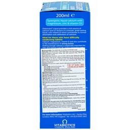 Siro bổ sung canxi khoáng chất chắc xương khoẻ khớp Vitabiotics Osteocare Liquid (200ml)