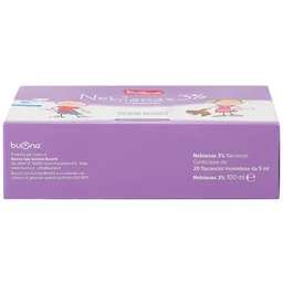 Nước muối sinh lý ưu trương Buona Nebianax 3% (20 ống) hỗ trợ điều trị nhiễm khuẩn đường hô hấp