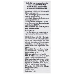 Tinh chất Eucerin Anti-Age Hyaluron-Filler Moisture Filler cấp ẩm ngăn ngừa lão hóa (30ml)