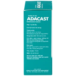 Thuốc xịt mũi Adacast Meraplion điều trị viêm mũi dị ứng, sung huyết và mất mùi, viêm mũi xoang (60 liều)