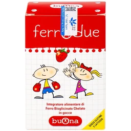 Dung dịch giúp giảm nguy cơ thiếu máu do thiếu sắt Buona Ferrodue (15ml)
