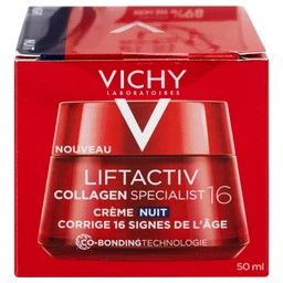 Kem bôi Vichy Liftactiv Collagen Specialist Night dưỡng sáng, ngừa lão hóa (50ml)