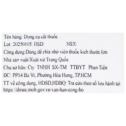 Dụng cụ cắt thuốc Greetmed Medicine Cutter