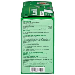 Thuốc Kremil Gel Bạc Hà United làm giảm các triệu chứng như khó tiêu, ợ nóng, đầy hơi (20 gói x 20ml)