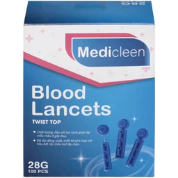 Kim lấy máu Lancet Medicleen BL-28 (100 cái)