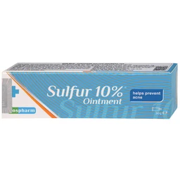 Kem bôi ngừa mụn, giảm sưng viêm sulfur 10% ointment Cospharm 30g