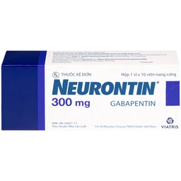 Thuốc Neurontin 300mg VIATRIS điều trị bệnh động kinh và đau dây thần kinh (1 vỉ x 10 viên)