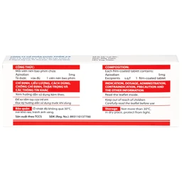 Thuốc NDP-Apixan 5mg Nadyphar hỗ trợ phòng ngừa đột quỵ, tăng huyết áp (2 vỉ x 10 viên)