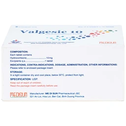 Thuốc Valgesic 10 CT Pharma liệu pháp thay thế tăng sản lượng thận ở trẻ (6 vỉ x 10 viên)