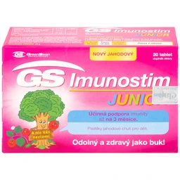 Viên giúp giảm nguy cơ viêm mũi họng GS Imunostim Junior (2 vỉ x 10 viên)