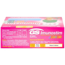 Viên giúp giảm nguy cơ viêm mũi họng GS Imunostim Junior (2 vỉ x 10 viên)