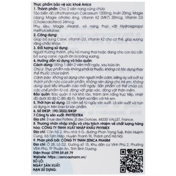 Viên uống bổ sung Canxi và Vitamin D3, K2, giúp xương răng chắc khỏe Anica Ocavill (60 viên)